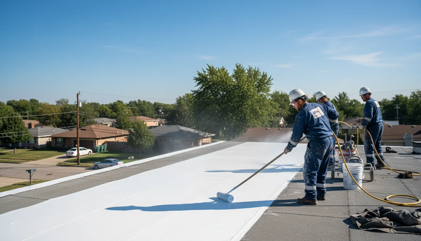 Commercial roof coating in Bluebell, UT near me